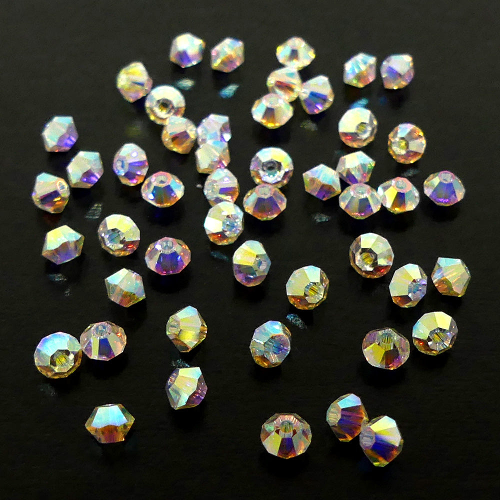 Bicone 3 - Crystal AB2x (25 pces)