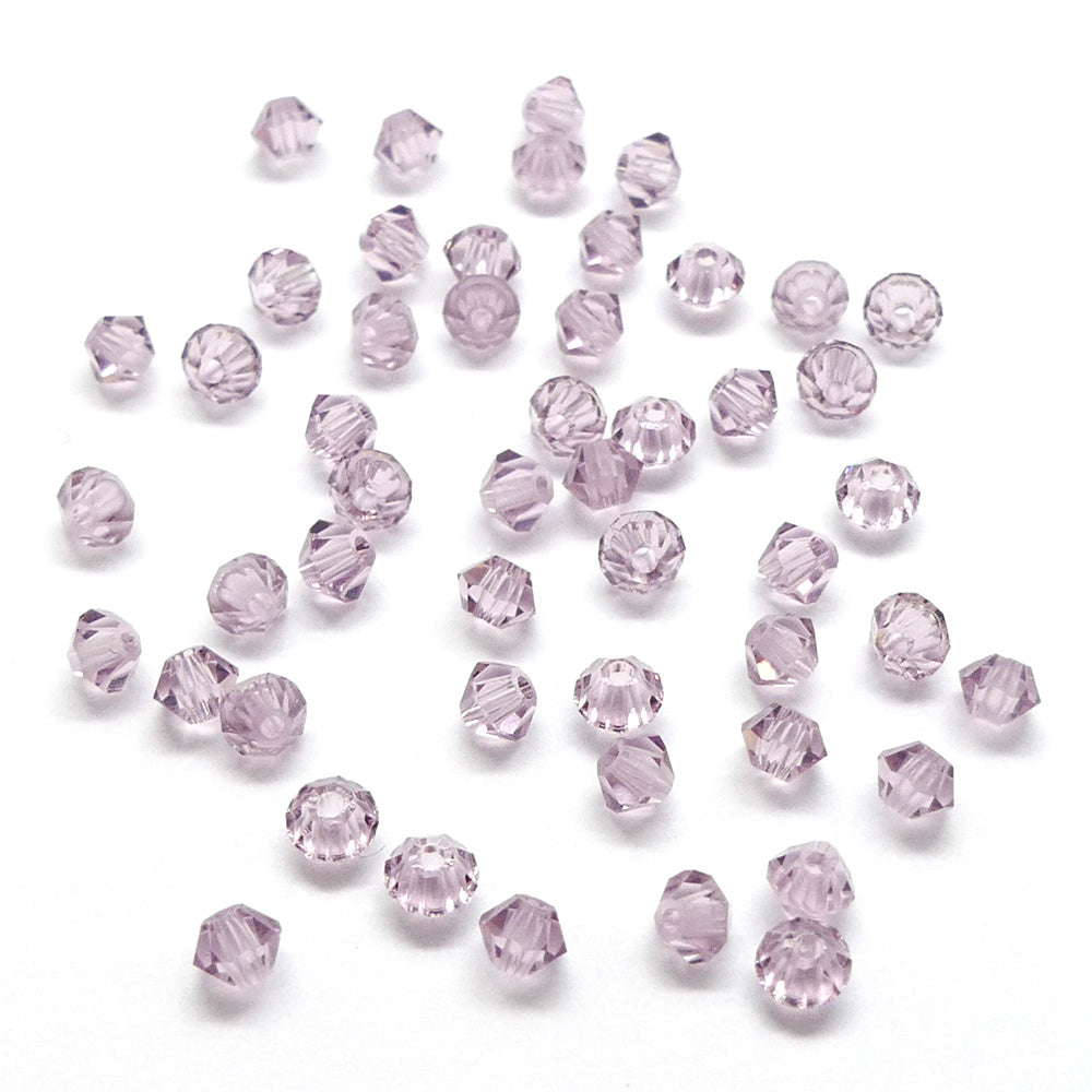 Bicone 3 - Light Amethyst (25 pces)