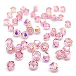 Bicone 3 - Light Rose AB (25 pces)