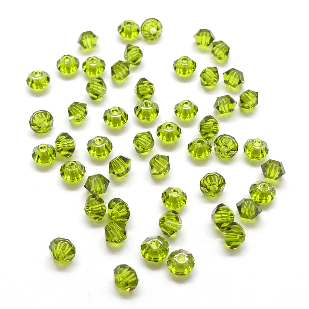 Bicone 3 - Olivine (25 pces)