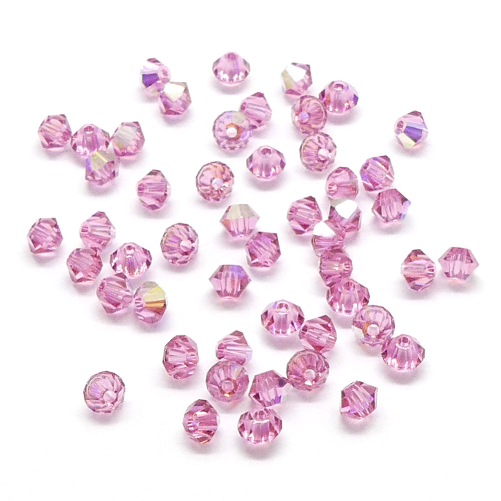 Bicone 3 - Rose AB (25 pces) 