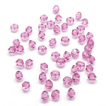 Bicone 3 - Rose (25 pces)