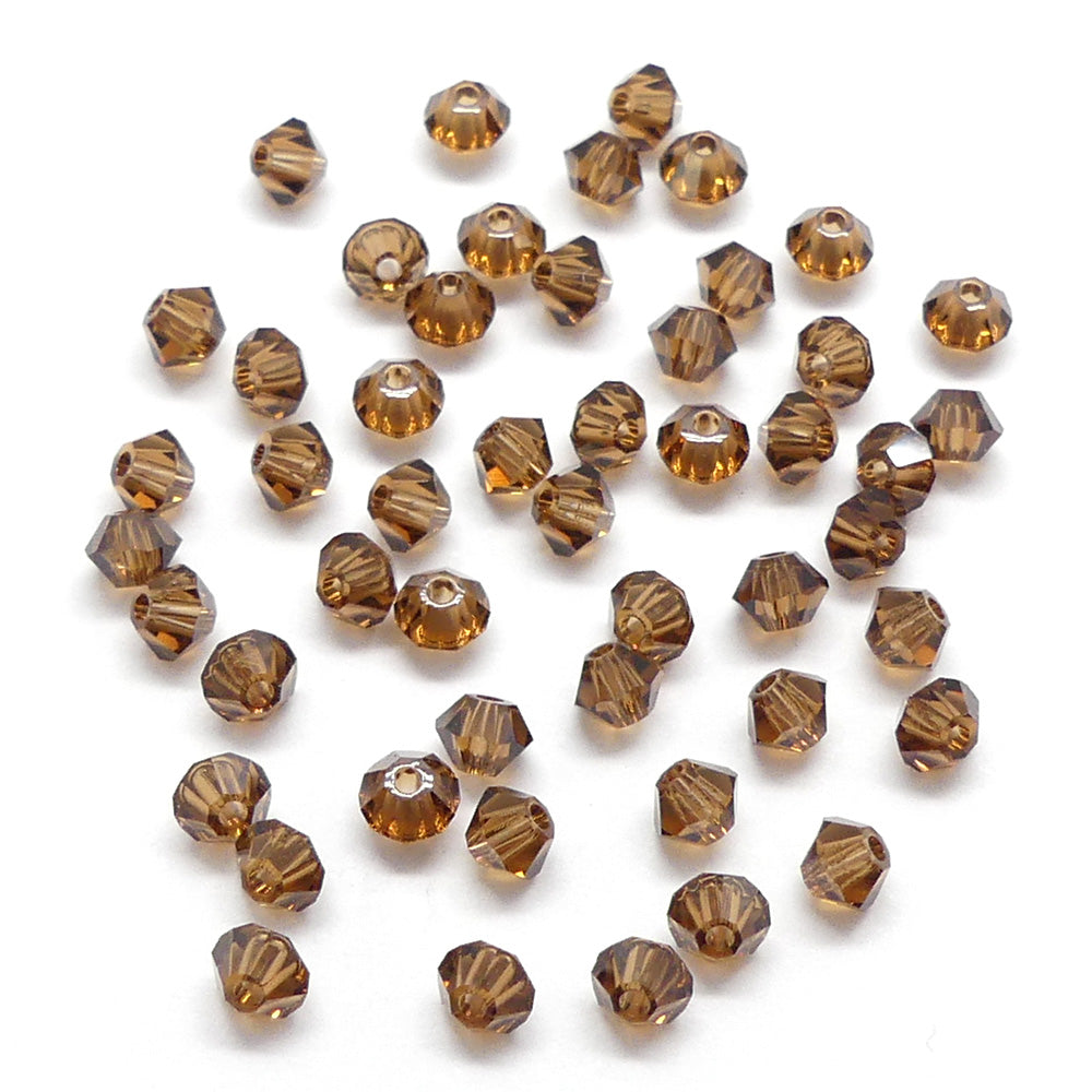 Bicone 3 - Smoked Topaze (25 pces)