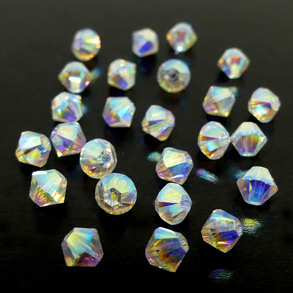 Bicone 4 - Cristal AB2x (25 pces)