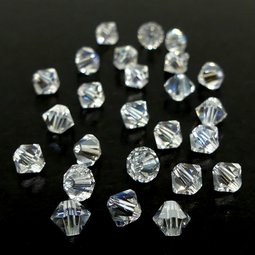 Bicone 4 - Cristal Clair de Lune (25 pces)