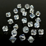 Bicone 4 - Cristal Clair de Lune (25 pces)