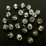 Bicone 4 - Cristal Argent Ombré (25 pces)