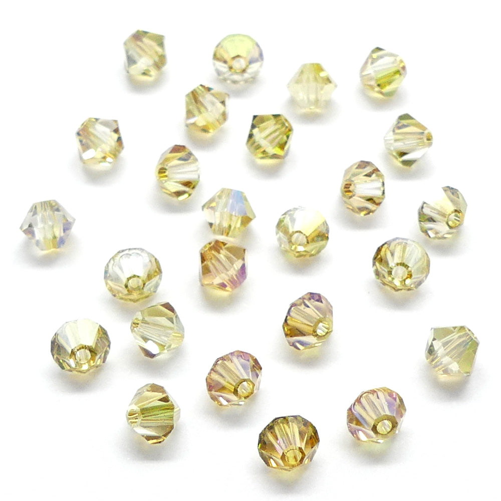 Bicone 4 - Cristal Vert (25 pces)