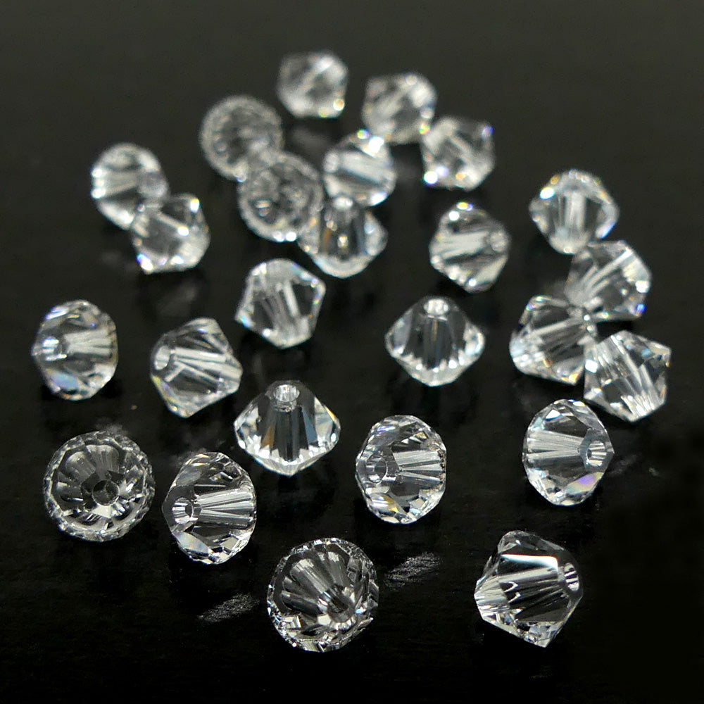 Bicone 4 - Cristal (25 pces)