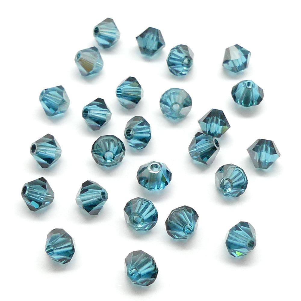 Bicone 4 - Indicolite Satin (25 pces)
