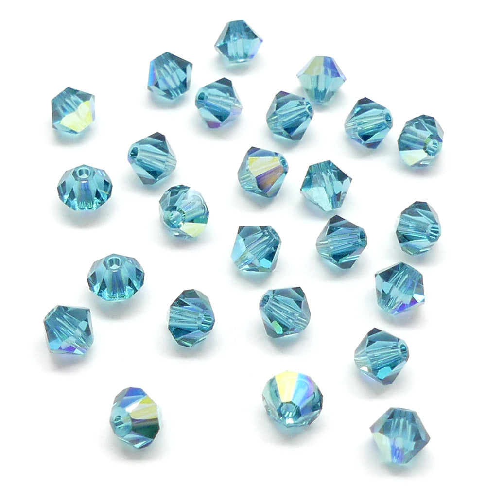 Bicone 4 - Indicolite AB (25 pces)