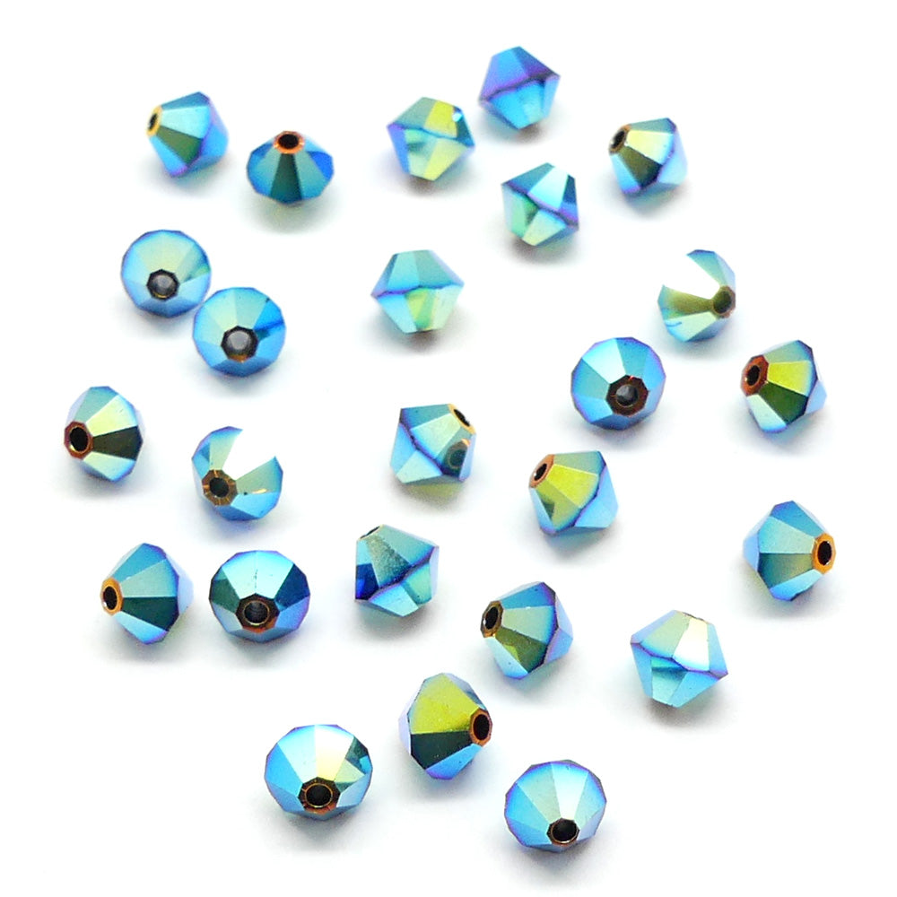 Bicone 4 - Jet AB2x (25 pces)