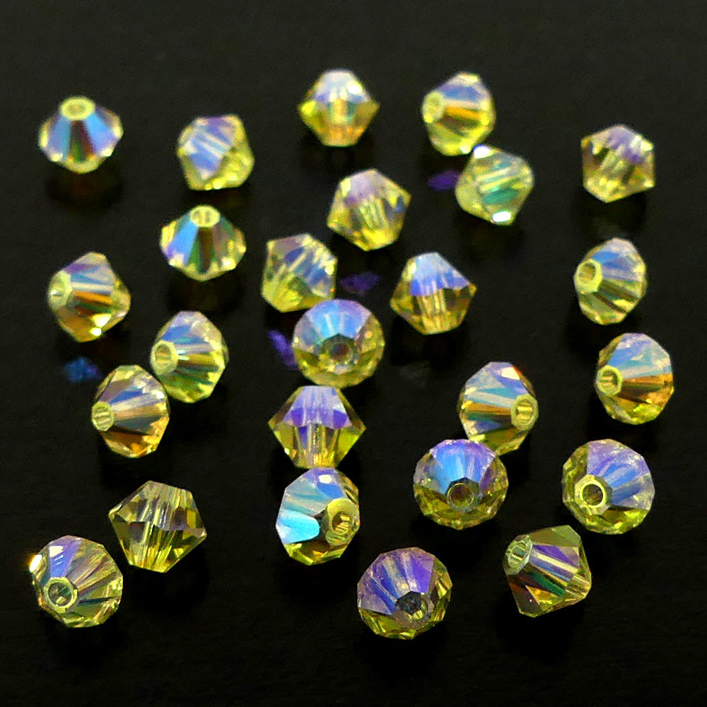 Bicone 4 - Jonquille AB2x (25 pces)