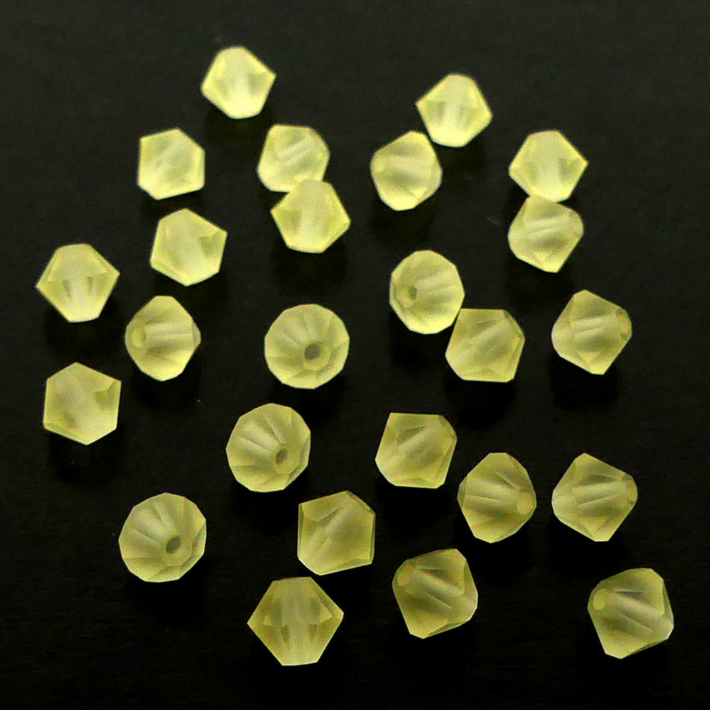 Bicone 4 - Jonquille Mat (25 pces)