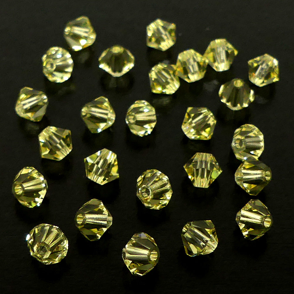 Bicone 4 - Jonquille (25 pces)