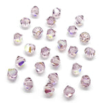 Bicone 4 - Améthyste Clair AB (25 pces)