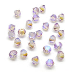 Bicone 4 - Améthyste Clair AB2x (25 pces)