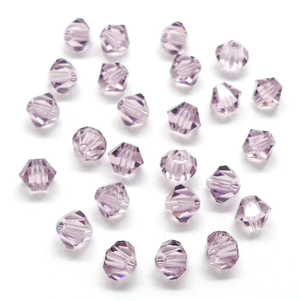 Bicone 4 - Améthyste Clair (25 pces)