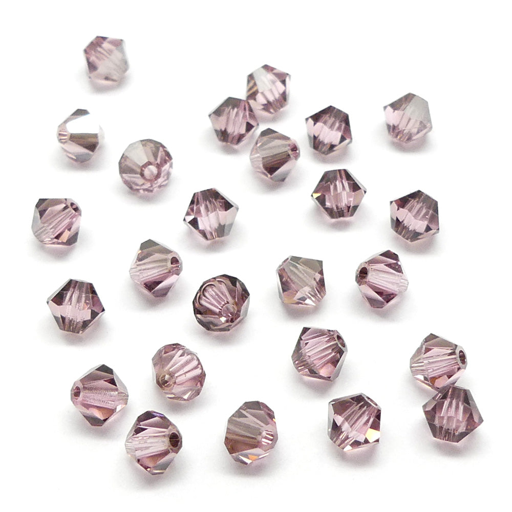 Bicone 4 - Rose Claire Satin (25 pces)