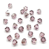 Bicone 4 - Rose Claire Satin (25 pces)