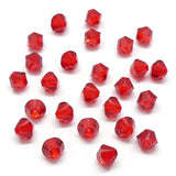 Bicone 4 - Siam Clair (25 pces)