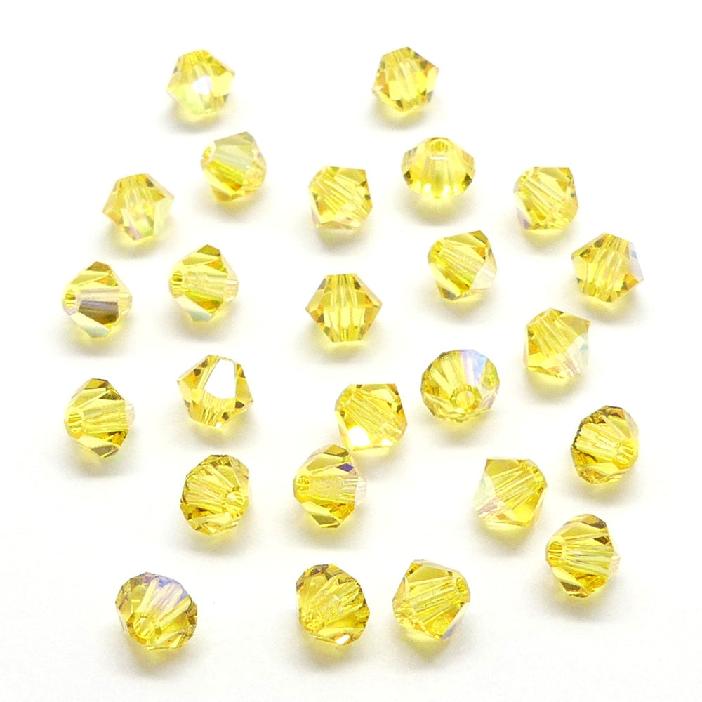 Bicone 4 - Topaze Claire AB (25 pces)