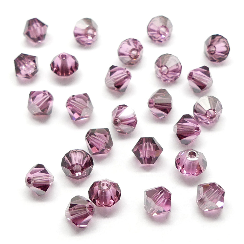 Bicone 4 - Rose Satin (25 pces)