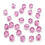 Bicone 4 - Rose (25 pces)