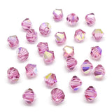 Bicone 4 - Rose AB (25 pces)