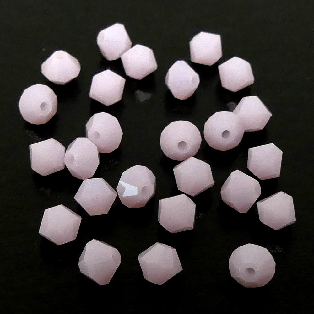 Bicone 4 - Rose Alabaster (25 pces)