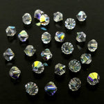 Bicone 4 - Cristal Ombré AB (25 pces)