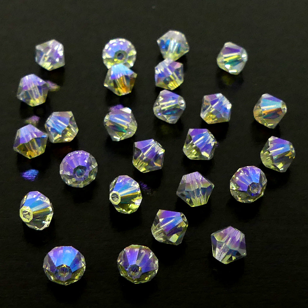 Bicone 4 - Cristal Ombré AB2x (25 pces)