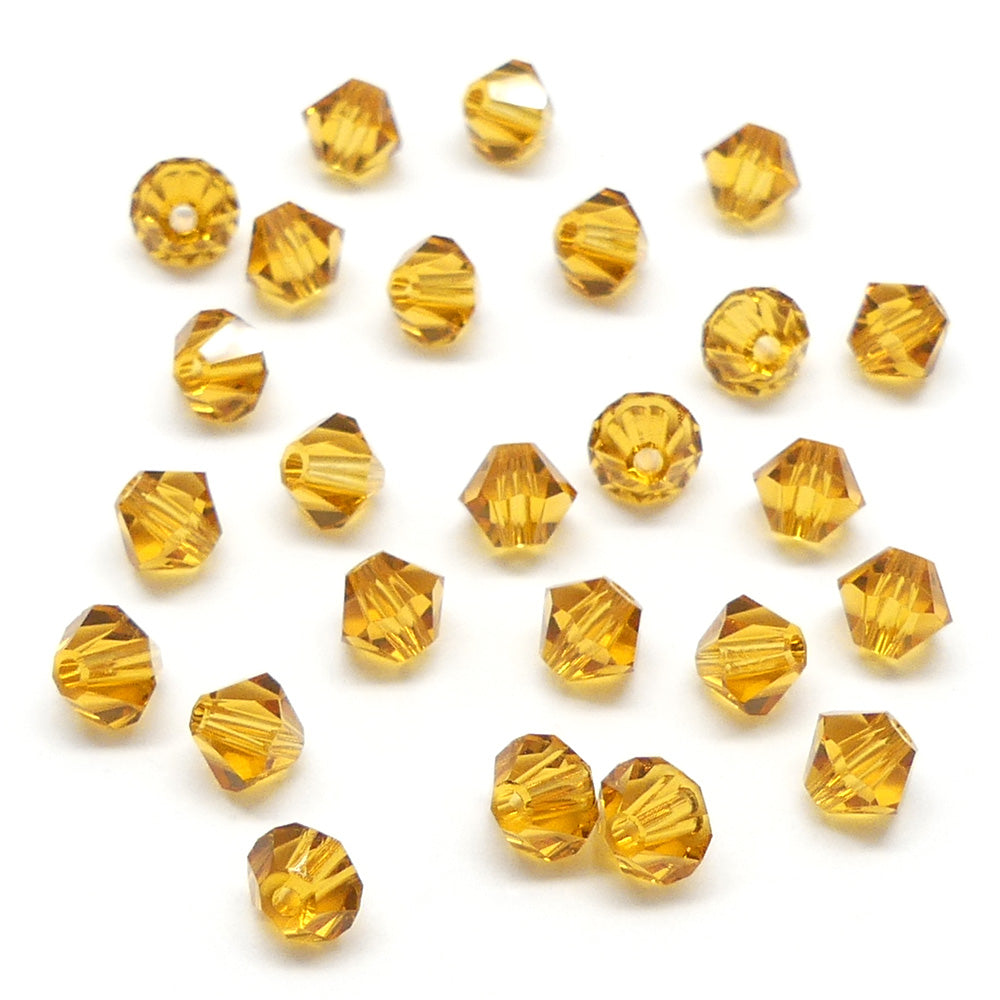 Bicone 4 - Topaze (25 pces)