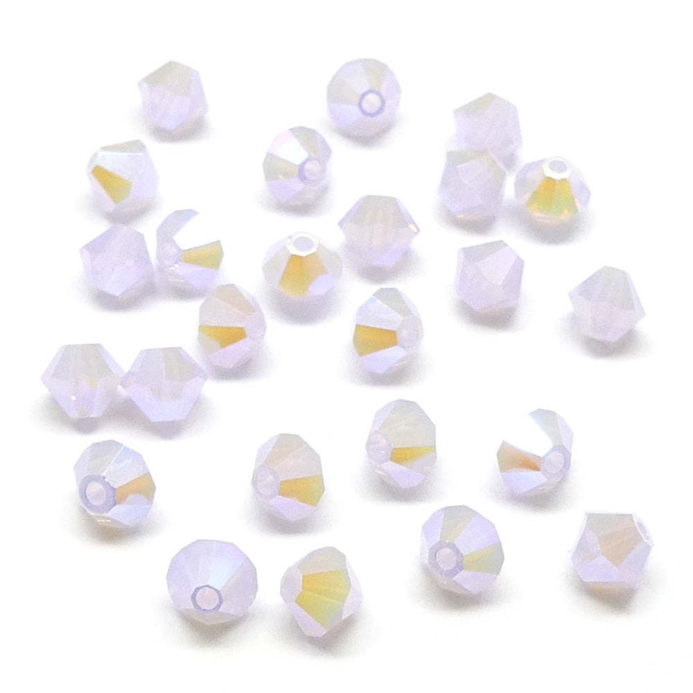 Bicone 4 - Violette Opal AB2x (25 pces)