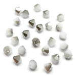 Bicone 4 - Blanc Alabaster Satin (25 pces)