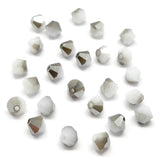 Bicone 4 - Blanc Alabaster Satin (25 pces)