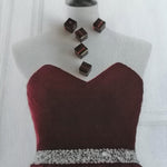 Cube 4mm , Burgundi , (5pces)