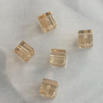 Cube 4mm , Golden Shadow , (5pces)