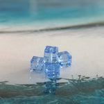 Cube 4mm , Light Sapphire (5pces)