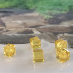 Cube 4mm , Light Topaze  (5pces)