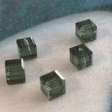 Cube 4mm , Morion (5pces)