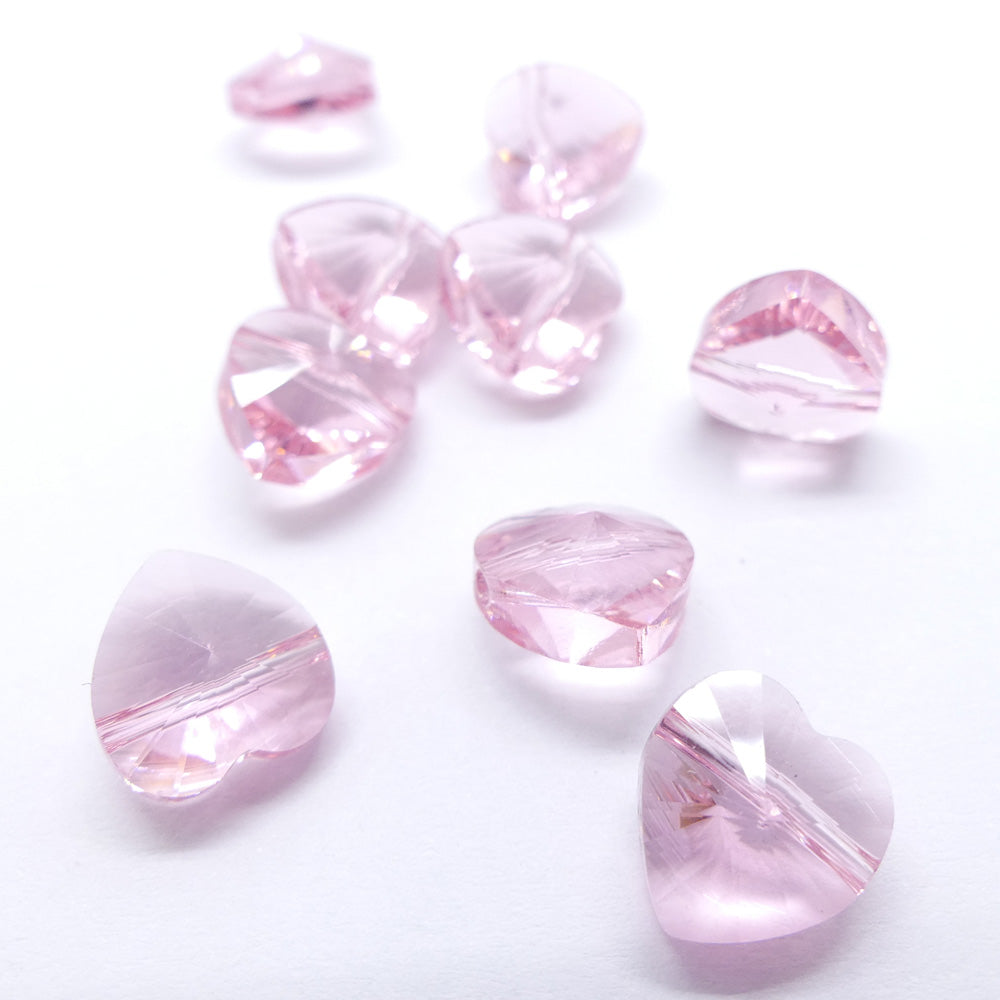 Coeur Traversé 10 - Rose (à la pièce)