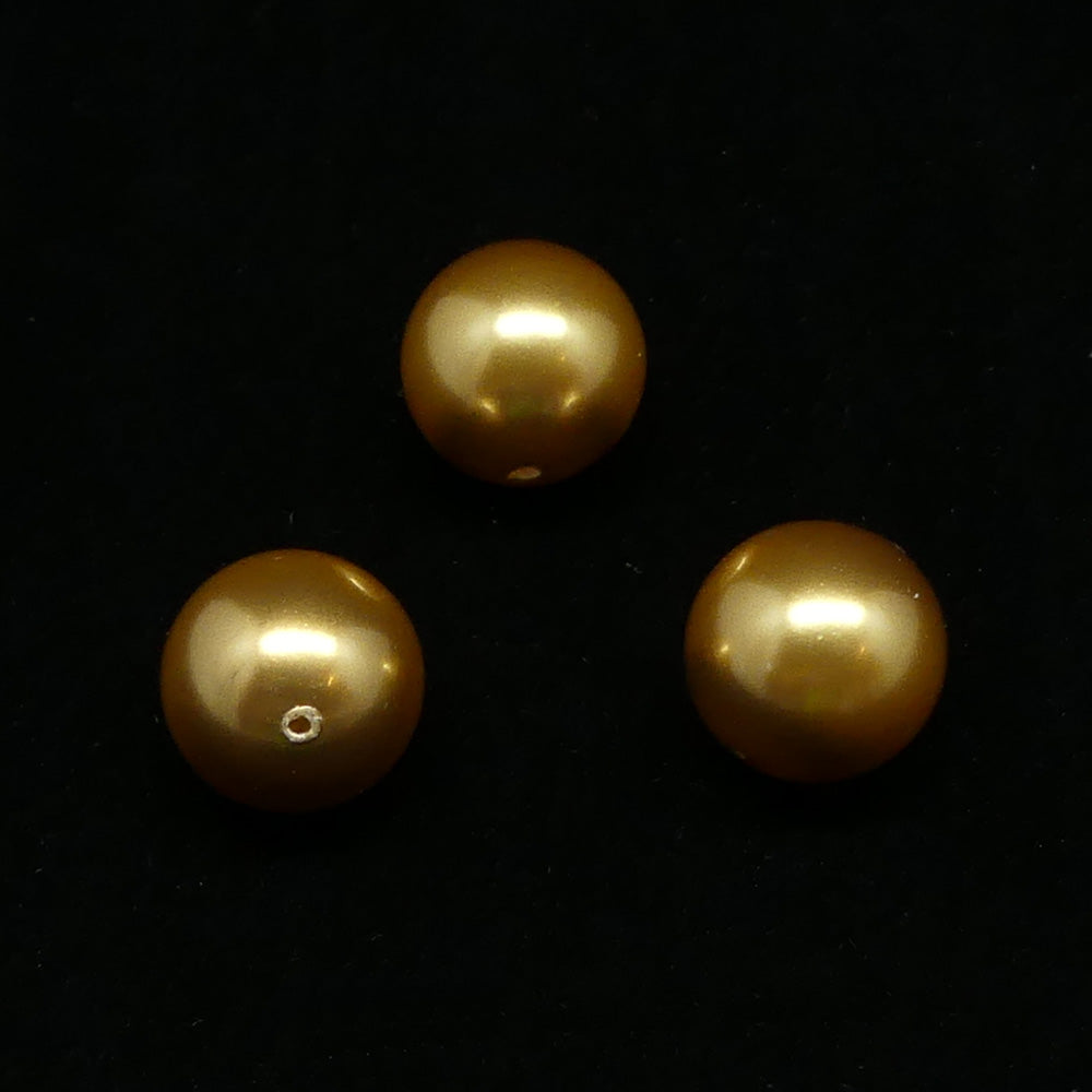 Perle 10 - Bright Gold (2 pces)