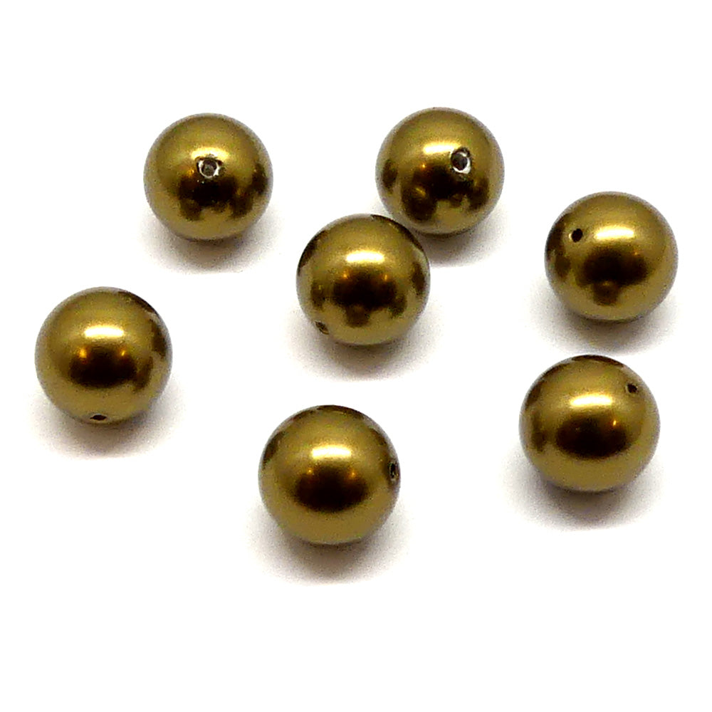 Perle 8 - Antique Brass Crystal (5 pces)