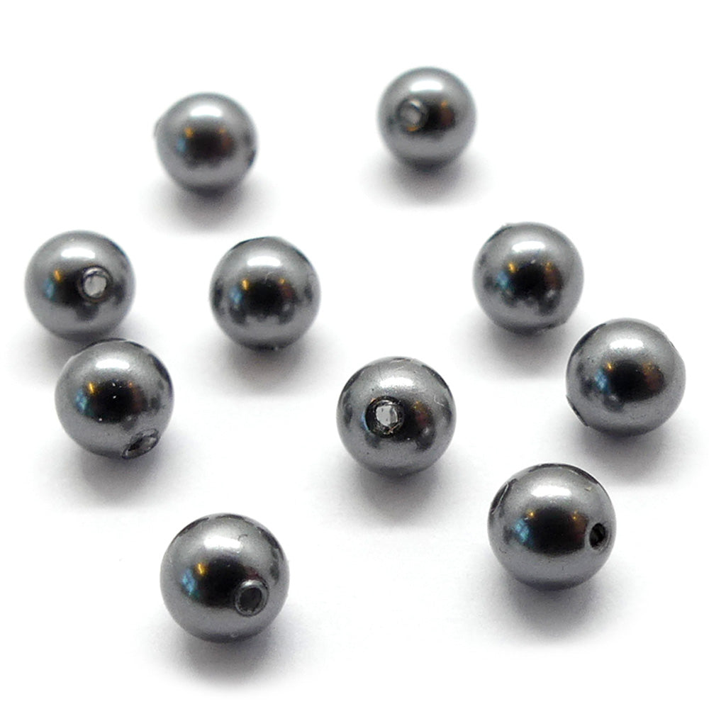 Perle 4 - Gris foncé (10 pces)