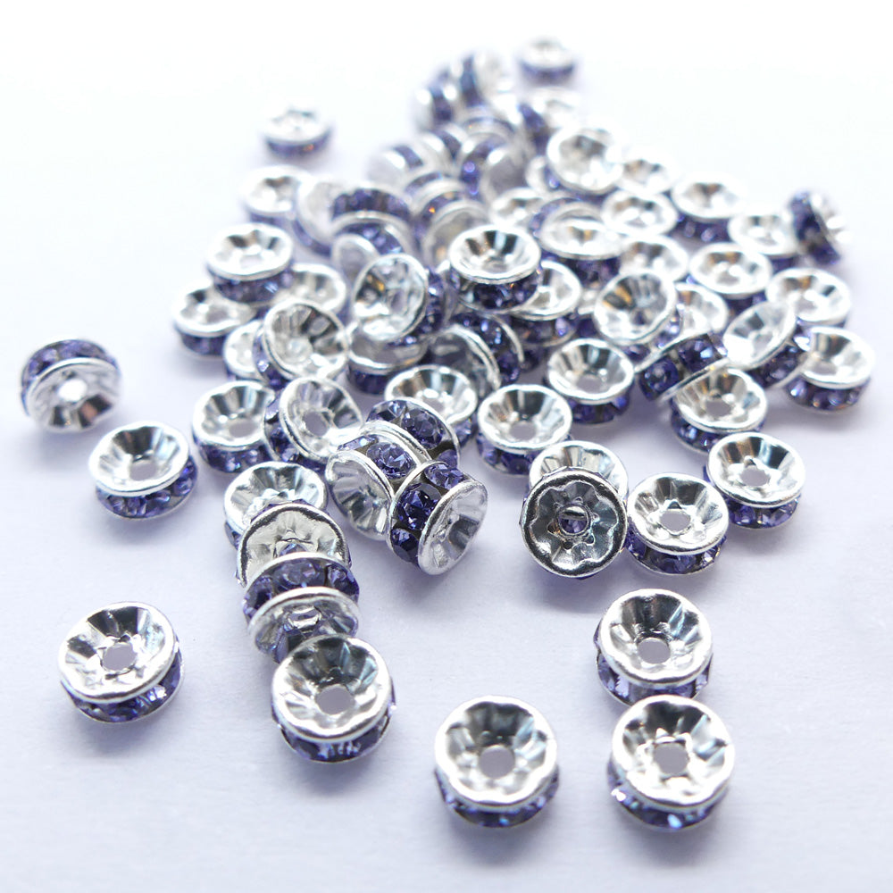 Séparateur rondelle 4 - Tanzanite (5 pces)