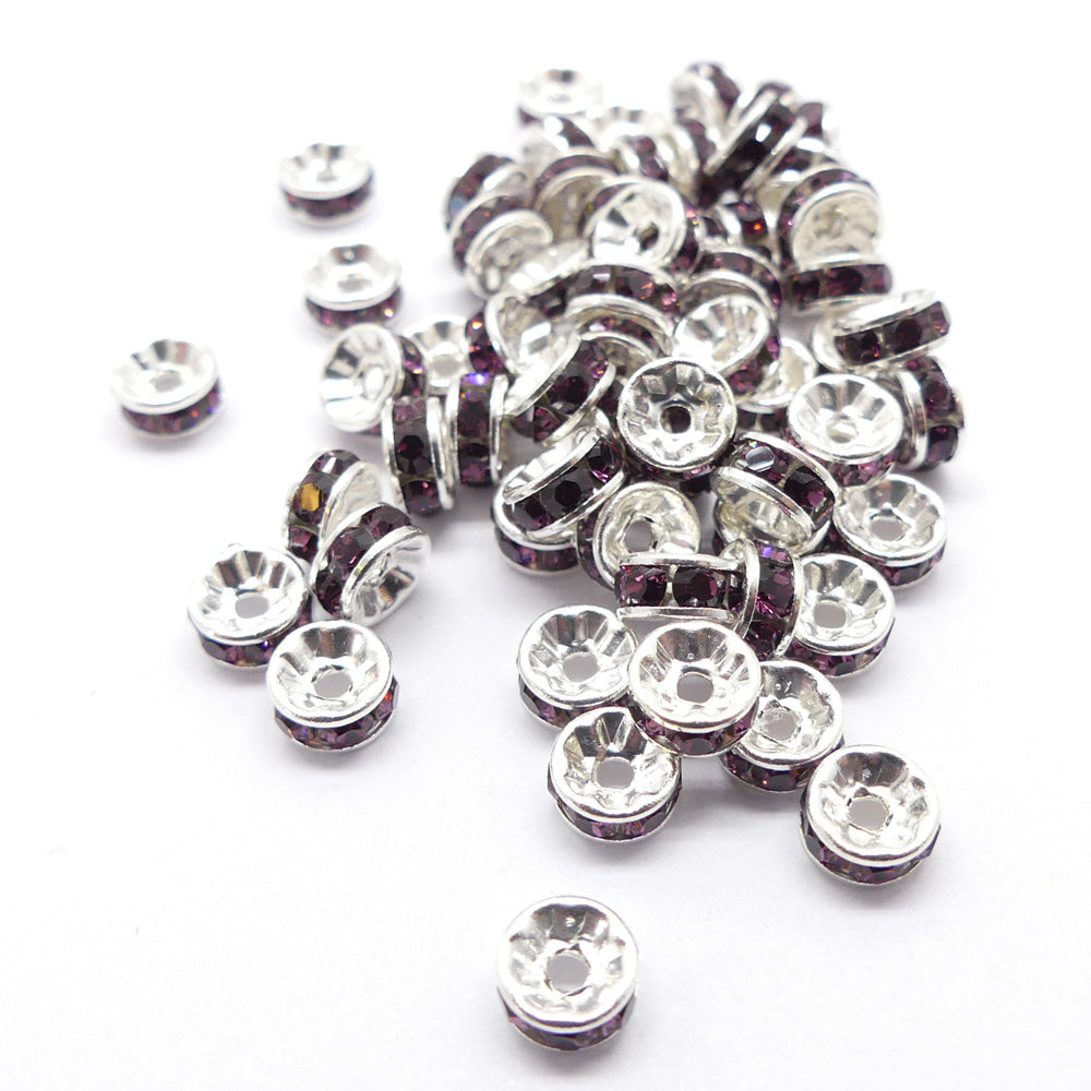 Séparateur rondelle 5 - Amethyst (5 pces)