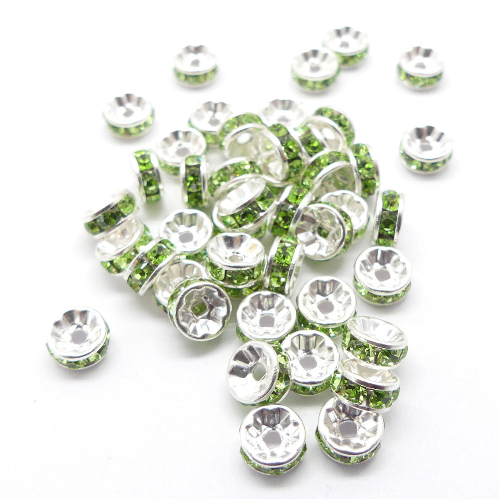 Séparateur rondelle 5 - Peridot (5 pces)