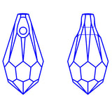 Goutte 13 - Saphire (2 pces)