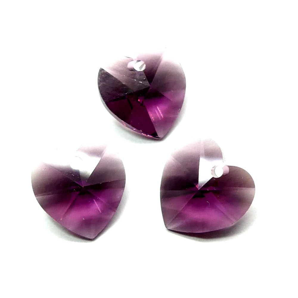 Coeur 10 - Améthyste (1 pce)